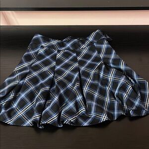 Plaid Blue Skirt